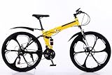Vélo pliant 26 pouces 21 vitesses, vélo de ville léger, vélo pliable, vélo unisexe à suspension complète, vélo de ville D,26 inches