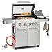 Produktbild Klarstein Gasgrill mit Großer Grillfläche, Gasgrill 1 Seitenbrenner & 4 Brenner, 17,1kW Edelstahl-Gasgrill, BBQ Gasgrill für Balkon & Garten, Grill für Propan, Gasgrills mit 5 Brenner & Thermometer