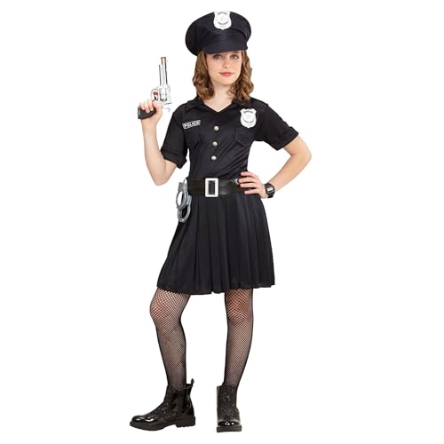 W WIDMANN MILANO Party Fashion - Costume enfant policière, robe, flic, uniforme de police, déguisements de carnaval