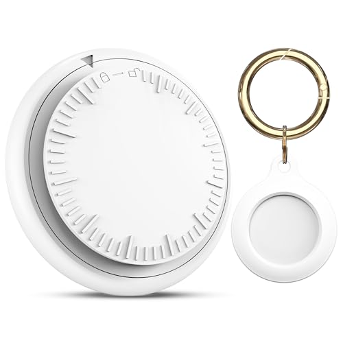 1-Pack Air Tag by FINDMETAG Bluetooth Tracker, Keys Finder and Item Locator for Luggages, Bags, Wallet, Pets and More. Phone Finder. Item Locator. Both iOS and Android Compatible (White)