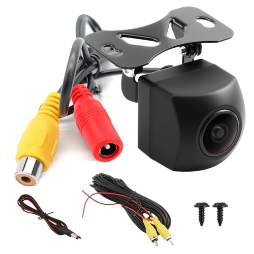 Car Backup Camera AHD 1080P Universal Car Reversing Camera with 170° Wide Viewing Angle IP68 Waterproof Car Cameras Front/Rear View Universal Parking Camera for Cars Trucks Vans SUVs RVs Caravan Bus