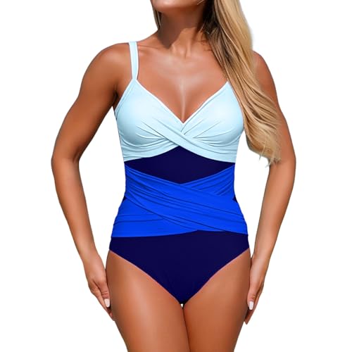 Traje de baño deportivo de color resistente al cloro en piscina