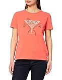 Artwork-Print Scotch & Soda Maison Damen Baumwoll-Artwork T-Shirt, Rosa (Watermelon 1906), Medium
