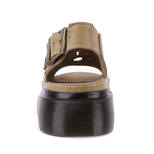 Image of Platform Sandals for Women Chunky Ankle Buckle Casual Open Toe Comfortable Flower Decoration Fisherman Sandals