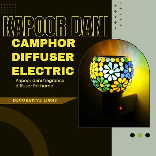 Image of RUPIKA | Electric Kapoor Dani Lamp | Camphor Diffuser, Aroma Oil & Incense Burner, Dhoop Lamp for Home, Temple, Office & Meditation Use