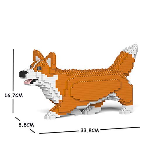 Amazon.com: JEKCA Welsh Corgi 04S-M01 | Dog Plastic Building