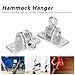 XHTLLO 2Set Swing Hanger, Iron Strong Wear‑Resistant Simple to Install Jungle Gym, Good Stability Reliable Practical Porch Swing, for Outdoor Swings, Hanging Chairs