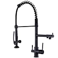 3 Way Kitchen Faucet, Kitchen Faucet with Separate Spigot for RO Water, Matte Black