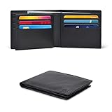 Clifton Heritage Ultimate Slim Mini Wallet Front Pocket Minimalist Wallet Bifold Genuine Leather RFID
