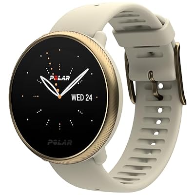 Polar Ignite 2 - Smartwatch per il Fitness con GPS - Monitoraggio della FC dal Polso - Guida Personalizzata agli Allenamenti, Monitoraggio del Recupero e del Sonno, Oro E Champagne, S-L, Ignite2