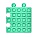 Abree Silicona Sensorial Fidget Juguete Portátil para Aliviar Estrés Rompecabezas Juguete Sensory Toy para Niños Adultos (Verde)
