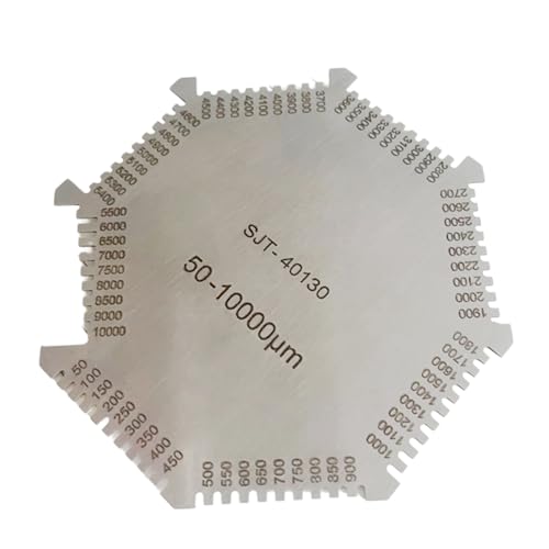 Metal Gauge Wet Film Comb 50-10000um Hexagonal Gauge High Stainless Steel Welding Accessories Welding