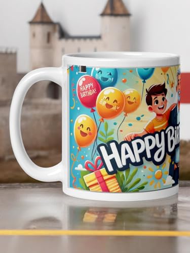 Image of Better Gift Flowers Happy Birthday Dad Customized Mug, Round Shaped Multicolor Themed Coffee Mugs, Mug for Gifting, Gifting Items for Family, Friends & Closed Ones