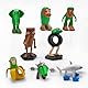 XLKTech Tung Tung Tung Sahur Figur, 8 Stück Tralalero Tralala Figur, Brainrot Figure Tung Tung Tung Sahur Spielzeug 3D Printed Tralalero Tralala Spielzeugfiguren Collection Decoration für Fans