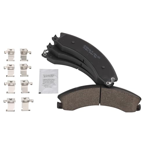 Image of TRQ Brake Pad & Rotor Kit Ceramic Compatible with 2009-2016 GMC Savana 3500