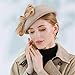 Women’s Fashion Wool Fedora Hat Elegant All-Matching Top Cap French Beret Felt Church Bowler Dress Hat