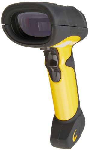 Motorola LS3408-ER Extended-Range Rugged Handheld Barcode Scanner, Black/Yellow