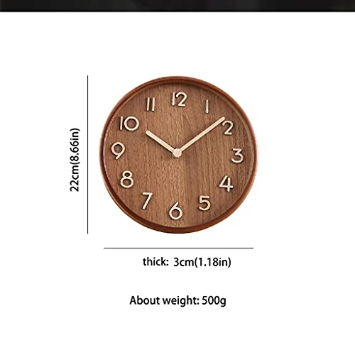 Reloj de escritorio de madera premium con diseño minimalista 3