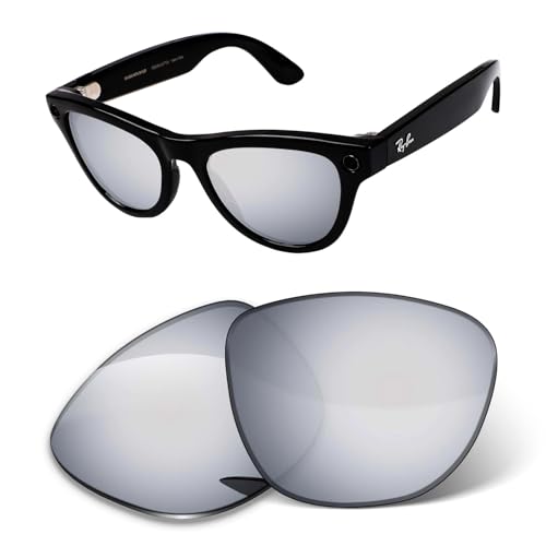 Image of 1.6MM Transition Replacement Lenses Compatible with Ray-Ban Meta Skyler RW4010 /RW4014 52mm Smart Glasses, Scratch-Proof