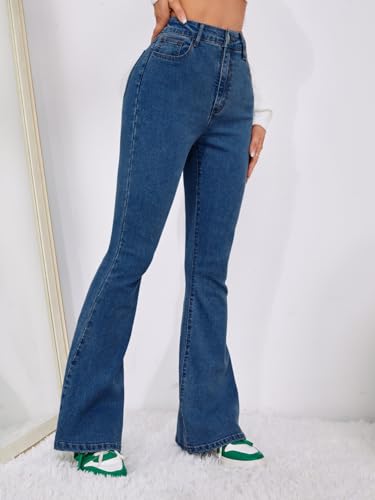 Image of Solid Low Waist Bootcut Denim Jeans for Women's & Girls'