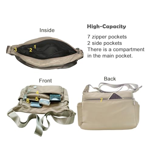 Bolso Crossbody para mujer con múltiples bolsillos miniatura 5