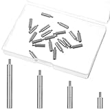 20Pcs Album Scrapbook Extension Posts Accessories Stainless Steel Extension Post Replacement Extensions Screws for Binding Extending Scrapbook Photo Album Refill Pages (12 mm/ 0.47 Inch)