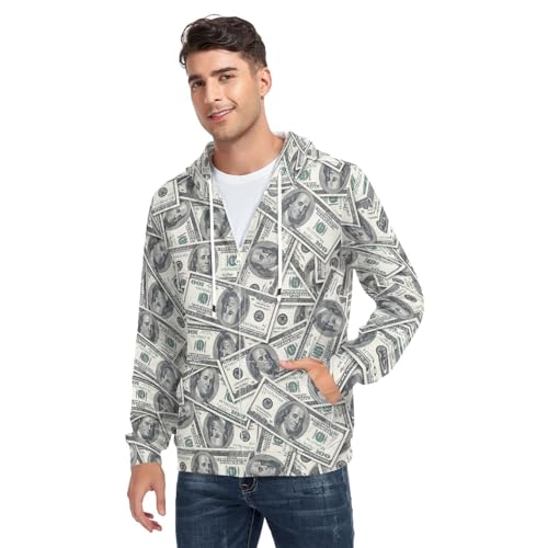 Men's Full Zip Hoodie Fleece Long Sleeve Jacket Trendy Graphic Sweatshirt4