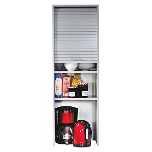 SIMMOB Meuble de Cuisine Alu 1 Rideau 4 Niches L 40 H 123.6 P 35 cm