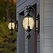 TWTCC Wall Mounted Light Outdoor Patio Lighting Fixture American Creative Pineapple Wall Light Sconce Antique Rural Fence Courtyard Terrace Door Decoration Lantern Wall Lamp E14*2/3 Reading Light