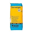 Kiesel Servolight Grey Acrylic Polymer Modified Thinset Mortar 33 lbs Bag Cement-Based Highly Flexible Self-Curring with Extended Coverage for Flooring Underlayment and Ceramic Tiles