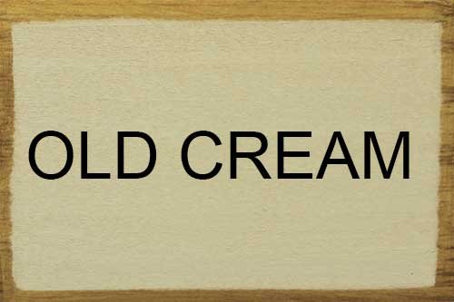 Small Wooden Corner Hutch (Old - Cream) #TOP4