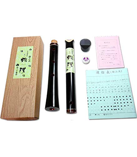 尺八 60.6㎝ Amazon | 尺八 Shakuhachi 1.6尺 (品番0132 蝴蝶宝尺八（楓黒塗