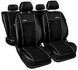 Rücksitzbezug teilbar, die Bezüge besitzen Ausschnitte für Sicherheitsgurte und spezielle Öffnungen für die Kopfstützen - ACHTUNG! Nicht geeignet für Sitze mit integrierten Kopfstützen