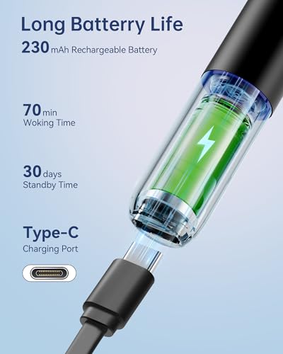 Image of Jegoat Ear Wax Removal, Ear Wax Removal Tool Camera with 1296P HD Camera and 6 LED Lights, Ear Cleaner with 10 Ear Pick, Upgraded Ear Wax Removal Kit for iOS and Android, Glossy Black