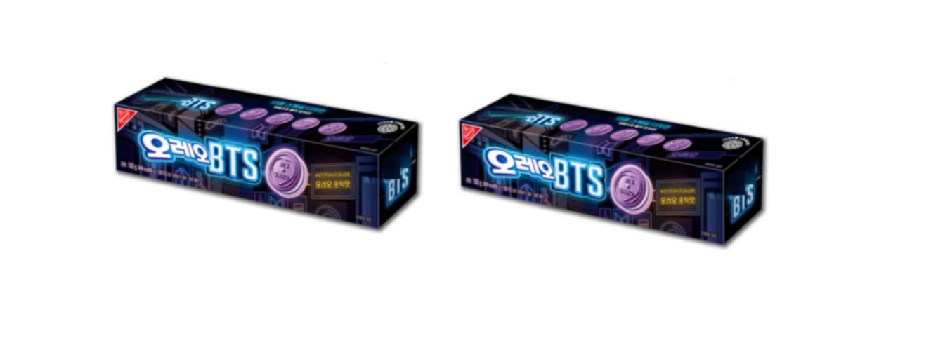 Amazon.co.jp: オレオ BTS ホットク味 BTS コラボ クッキー 100g×2個