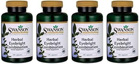 Swanson Herbal Eyebright Combination 100 Capsules (4 Pack)