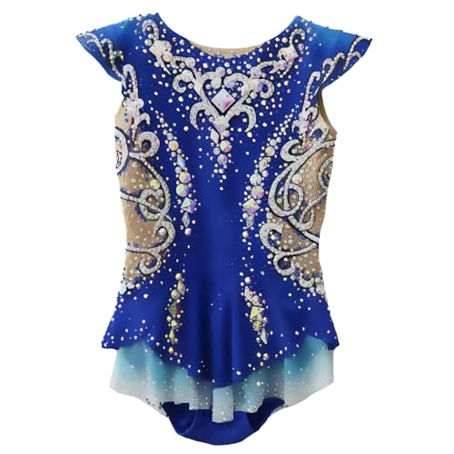 Justaucorps de Gymnastique Rythmique Fille - Combinaison Unitards de Sport Patinage