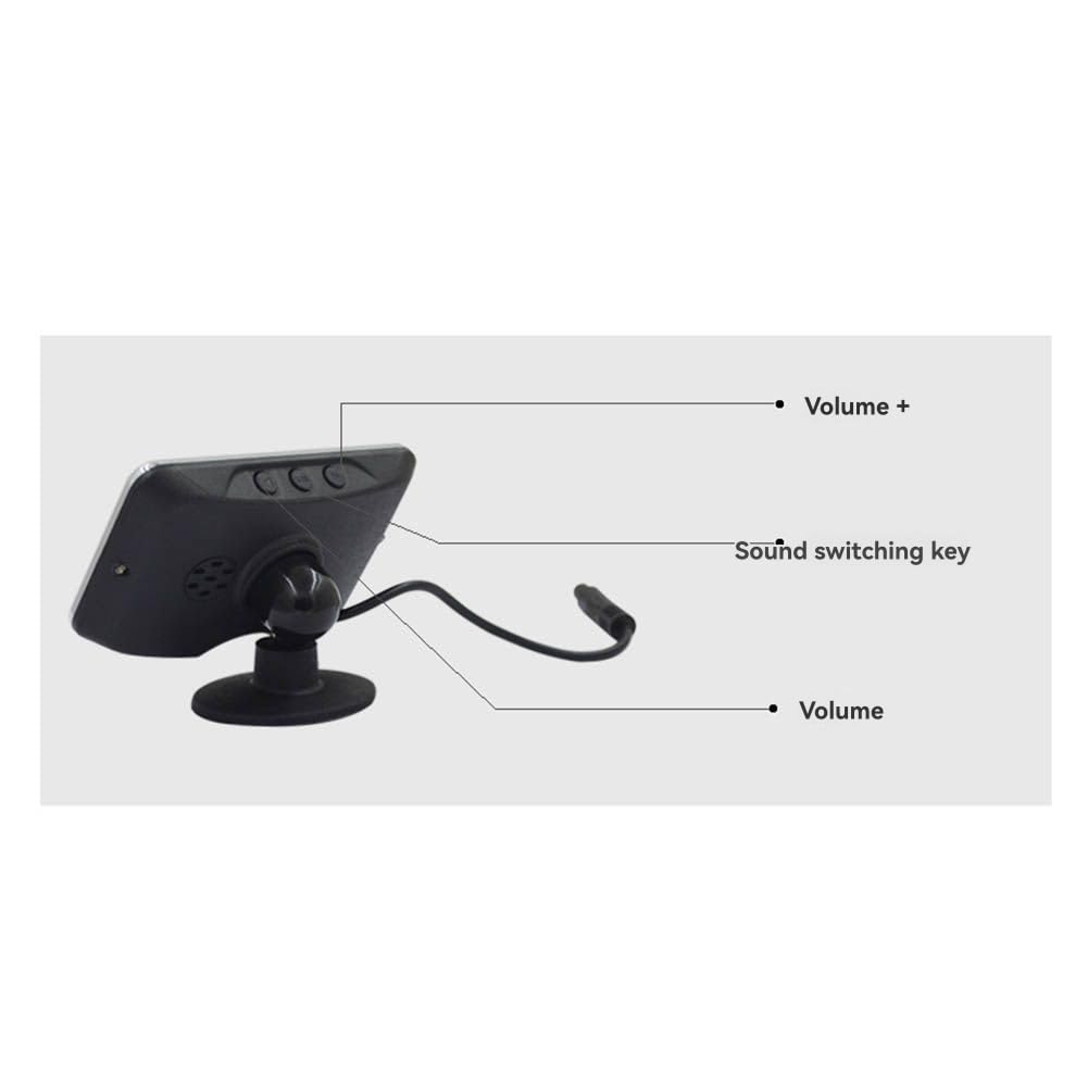 Radar de Secours Inverse 8 Système de Capteurs de Stationnement avec 8 Capteurs Inversés Buzzer Avertissement Distance Distance pour Les Véhicules Automobiles Garage Parktronic Kit A