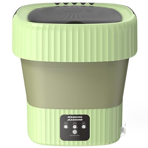 Fully Automatic Portable Washing Machine, 10L Household Mini Washer, Small Folding Washing Machine With Integrated Wash And Dryer, 3 Modes Adjustment, For Travel/Dormitory/Hotel (Green)