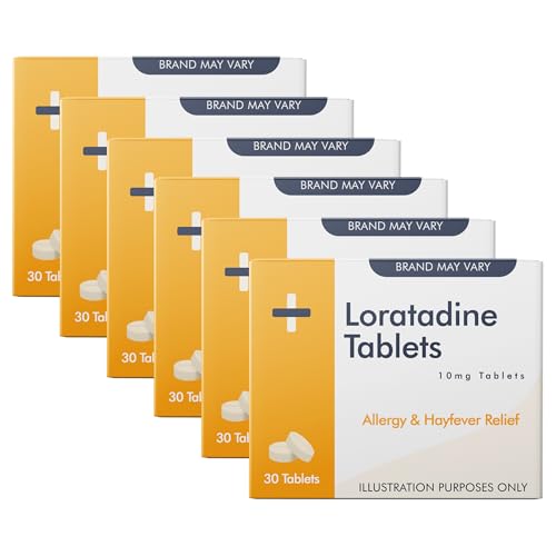 Loratadine Hayfever & Allergy Relief 10mg Tablets (30x6) | 6 Months Supply | GSL
