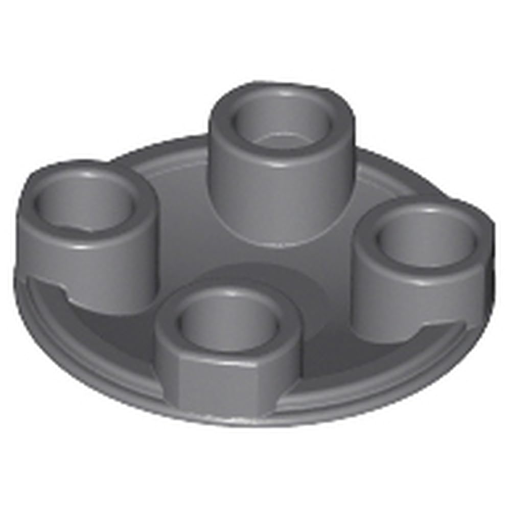 LEGO Plate, Round 2 x 2 with Rounded Bottom (Boat Stud), Part 2654, Choose Your Colour, Part 2654, Choose Your Colour (Dark Bluish Gray, 10, count) — image 1