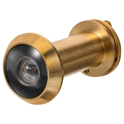 Door Viewer 2 Pcs Adjustable 200 Degree Pure Copper Door Viewer Anti Theft Peephole Cover Hd Security Mirror with Back Durable miniatura 3