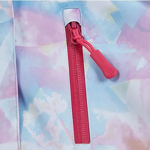 Girls Ski Jacket Pant Set Winter Warm Hooded Snowsuits Kids Toddler Tie Dye Colorful Outdoor Windproof Ski Suit Baby3