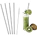 COCODE Stainless Steel Drinking Straws 10.5" Reusable Metal Straws Set of 4 For 20 30 Oz Yiti,RTIC Stainless Tumblers Rumblers Includes Cleaning Brush