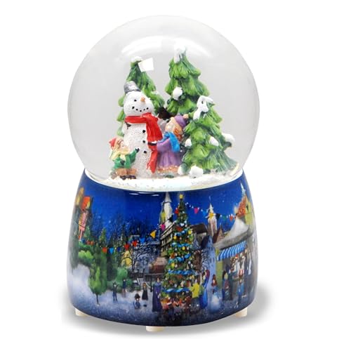 Schneekugel Weihnachten Spieluhr | Schneeballschlacht mit Zwei Kindern...