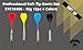 SHOT TAKER CO. EST. 2017 Soft Tip Darts Set | 12 pc Bar Set | 50 Extra Black 2BA Tips | 3 of Each Color | for 4 Players on Electronic/Plastic Dartboard (STC10406-16g-Nickel Silver Barrel)
