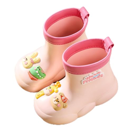 Bottes de pluie pour enfants et filles en caoutchouc antidérapant