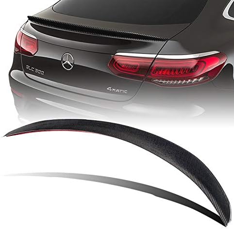HYPERSPEED Kit de alerón de maletero de fibra de carbono real, kit de labio trasero, estilo AMG, ajuste para Mercedes-Benz Clase GLC-C253 2016 2017