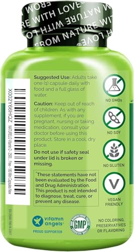 NATURELO Vitamin D3 (62.5mcg / 2500 IU) - from Lichen - Plant-Based & Sustainable - Bio-Active Colecalciferol - Bone and Immune Health - 180 Small Vegan Capsules | 6 Month Supply - Image 3