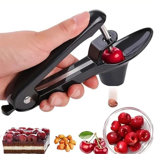 Cherry Pitter, Cherry Pit Remover Tool, Olives Pitter Cherry Seed Core Stoner Seed Tool with Lock...